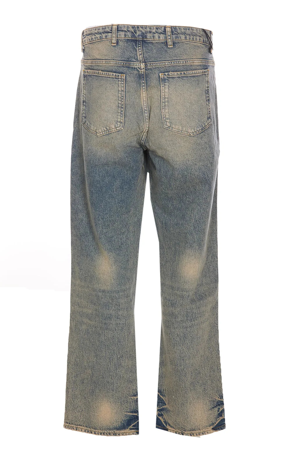 Represent Bleached-Effect Straight-Leg Slim-Cut Jean