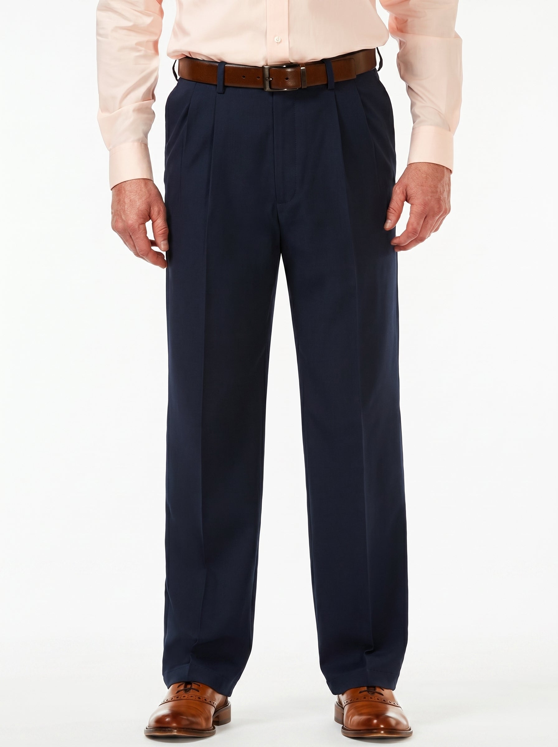 Haggar Cool 18 PRO Classic-Fit Pleated Dress Pant
