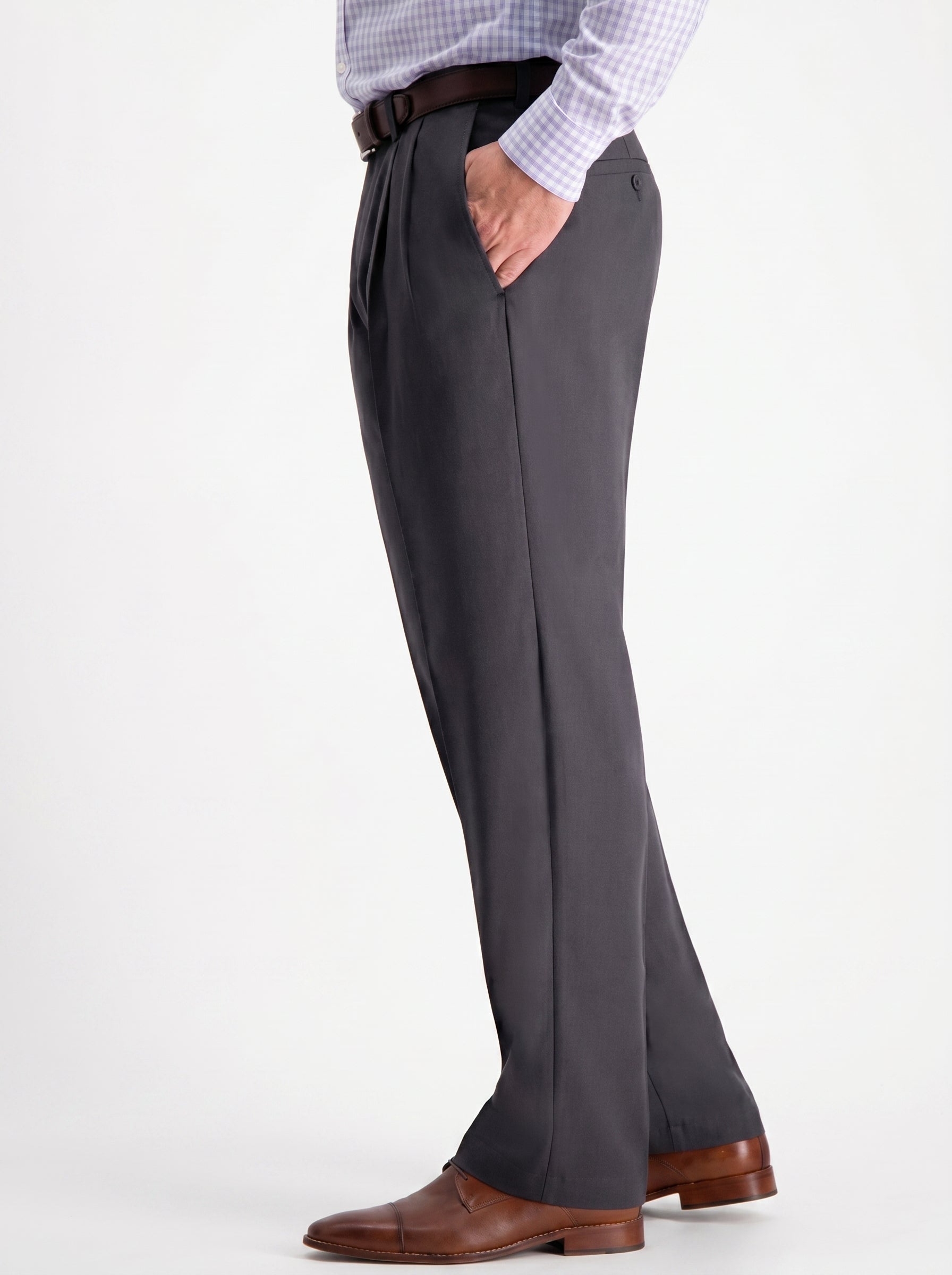 Haggar Cool 18 PRO Classic-Fit Pleated Dress Pant
