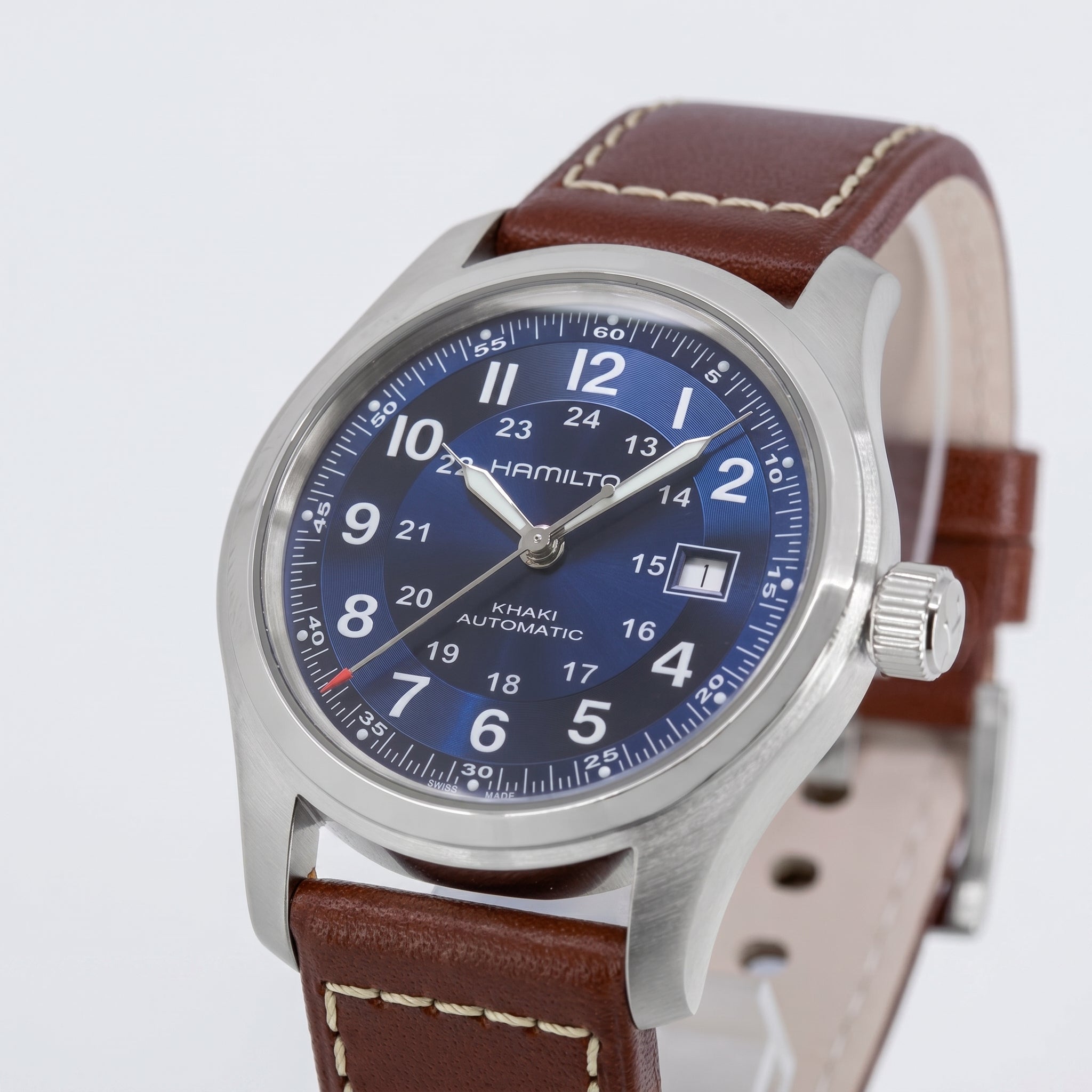 HAMILTON — Khaki Field Automatic Blue Dial Watch