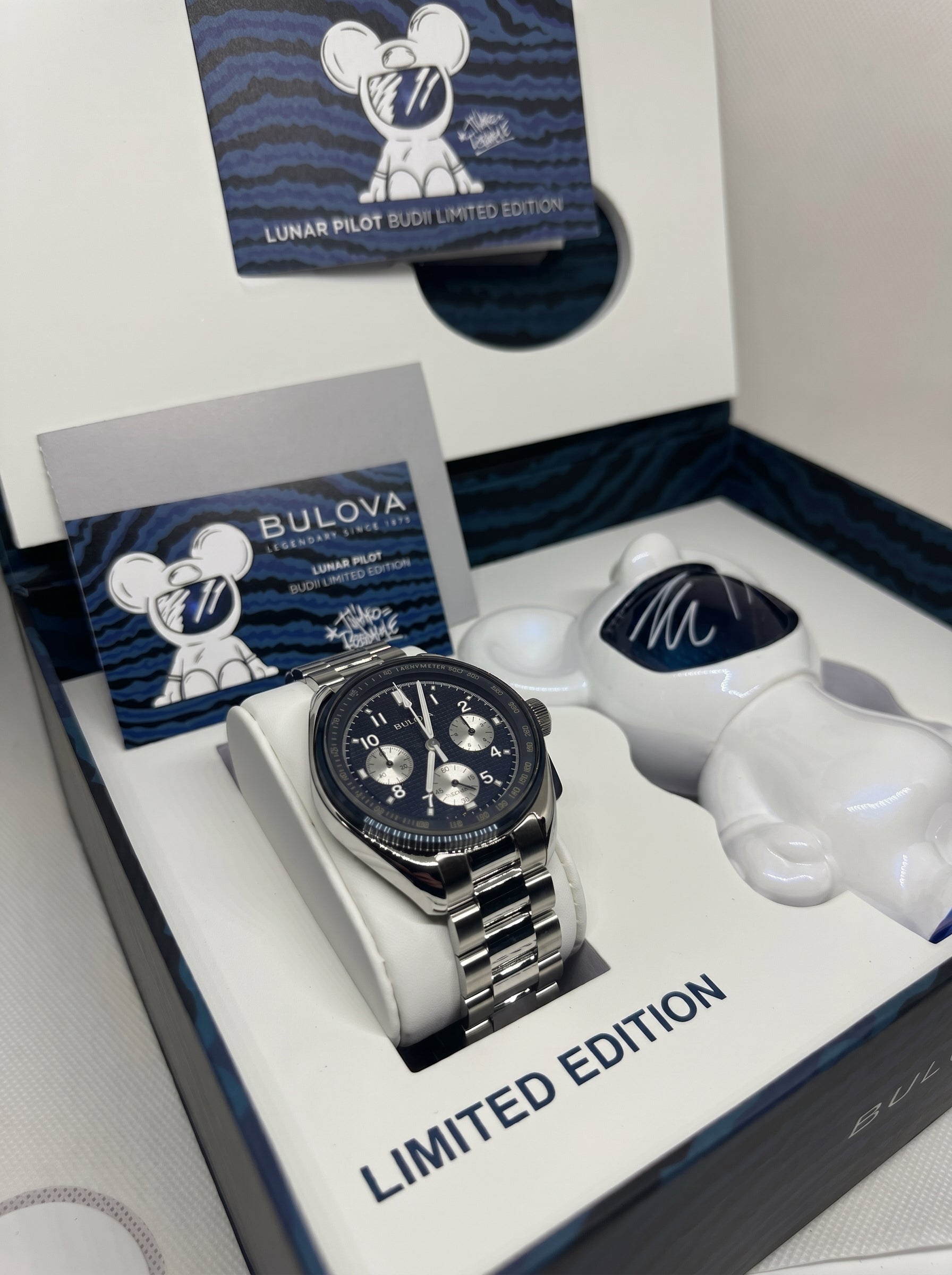 BULOVA โ Limited Edition Lunar Pilot Timascus Chronograph Quartz Men's Watch