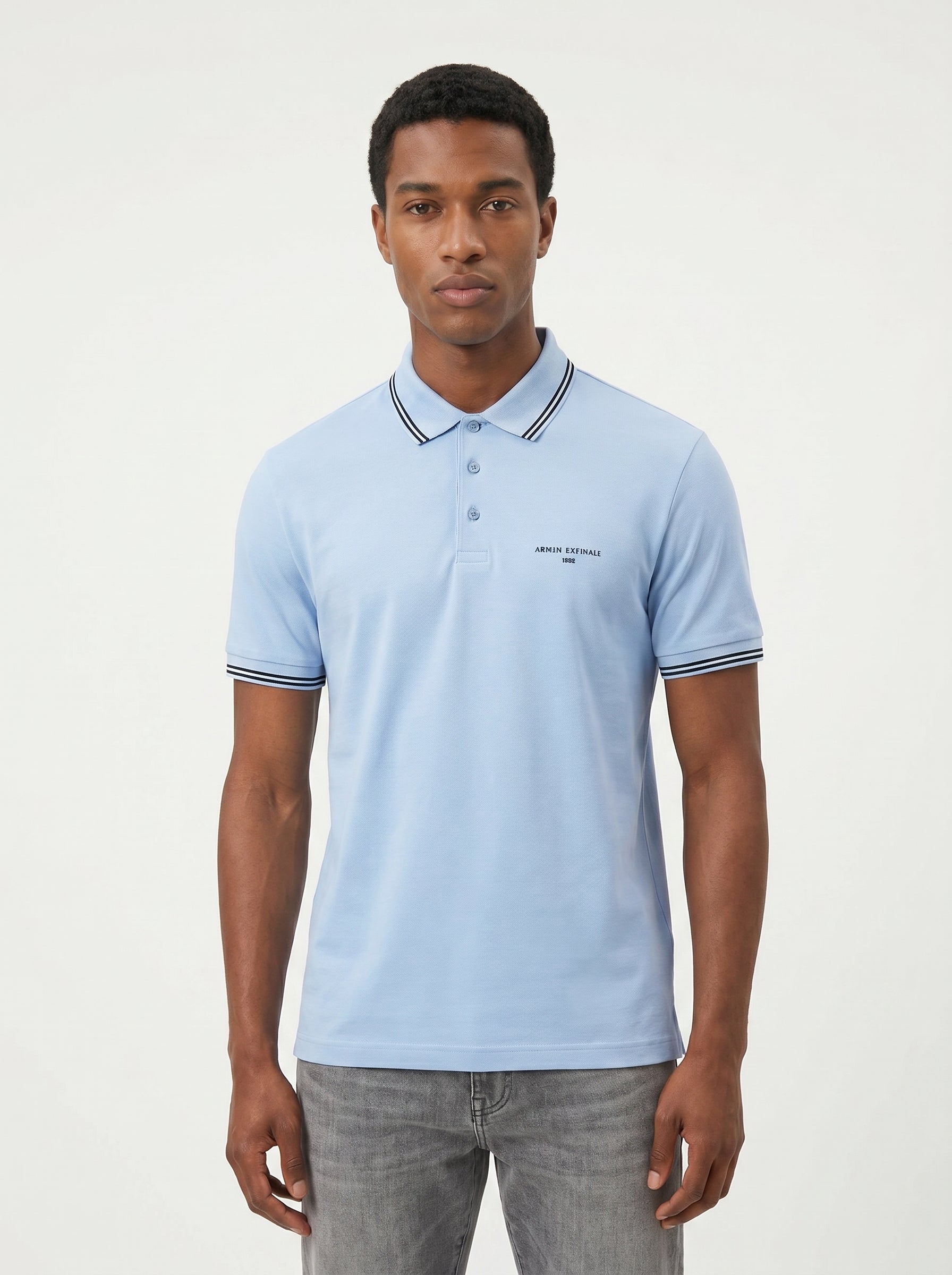 A|X ARMANI EXCHANGE Jersey Collar Tipping Polo Shirt