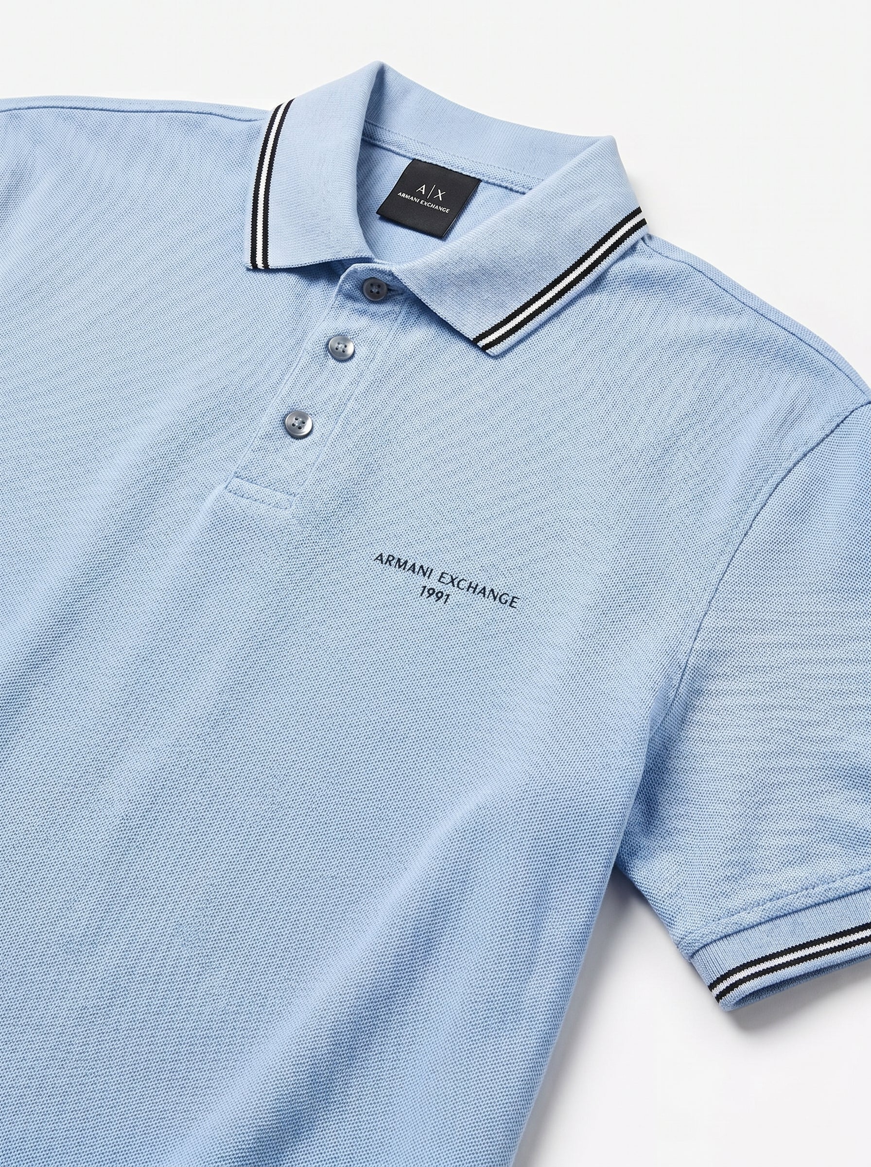 A|X ARMANI EXCHANGE Jersey Collar Tipping Polo Shirt