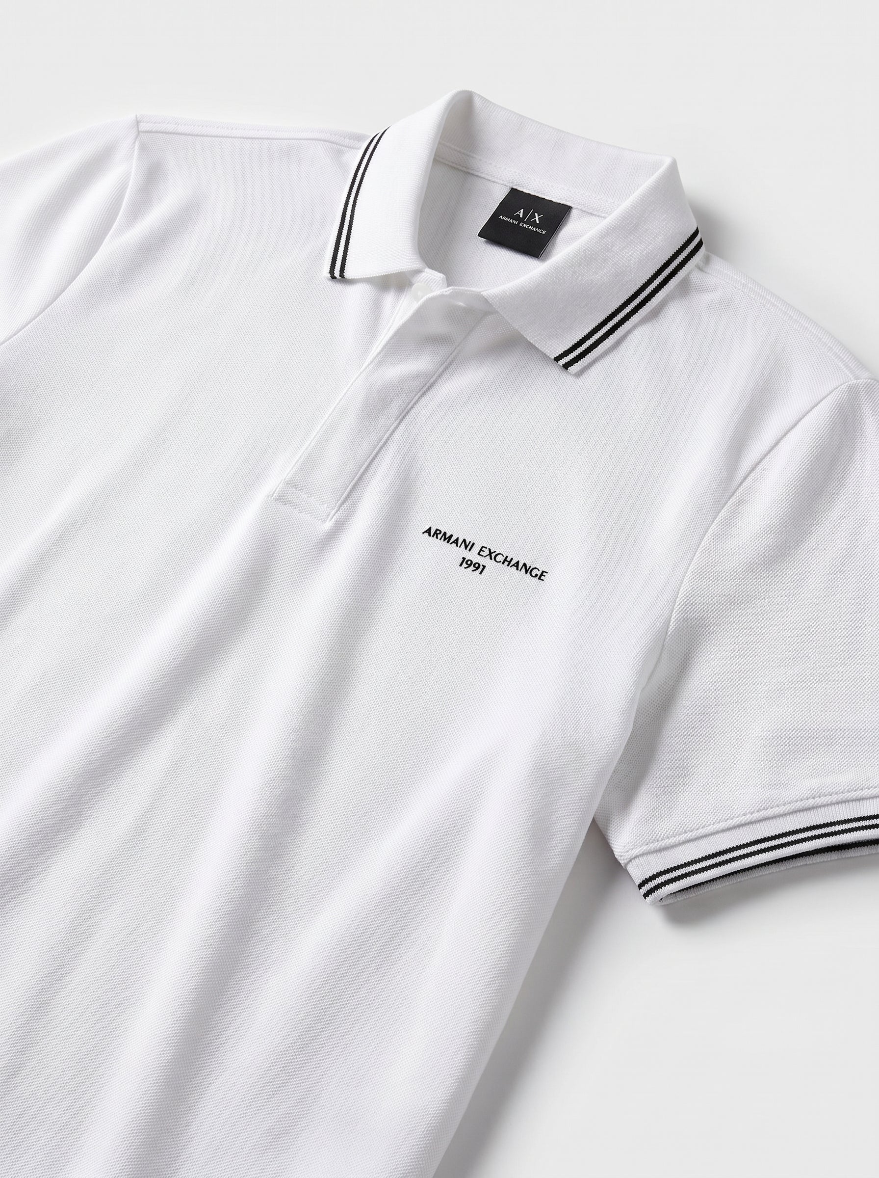 A|X ARMANI EXCHANGE Jersey Collar Tipping Polo Shirt