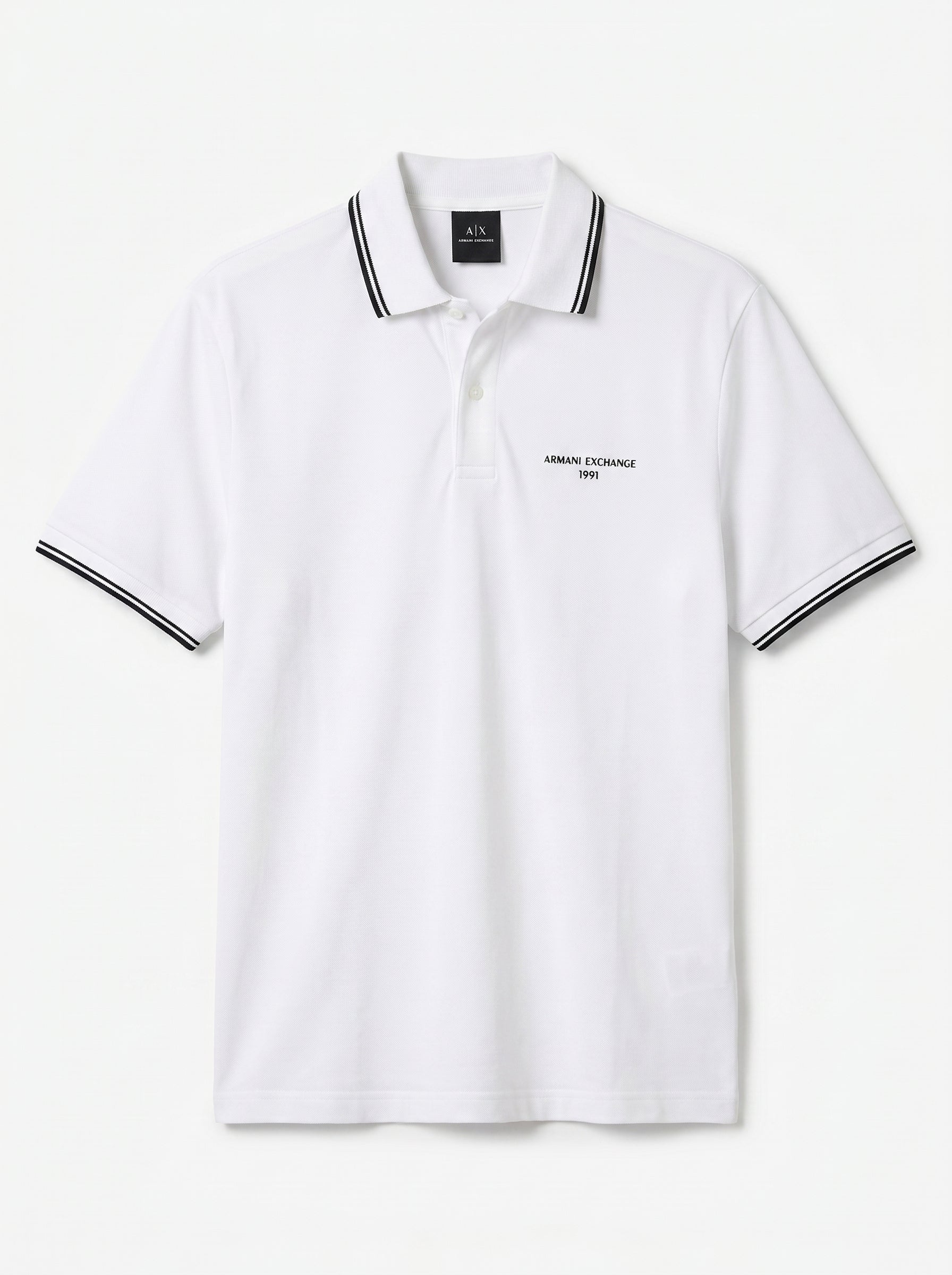 A|X ARMANI EXCHANGE Jersey Collar Tipping Polo Shirt