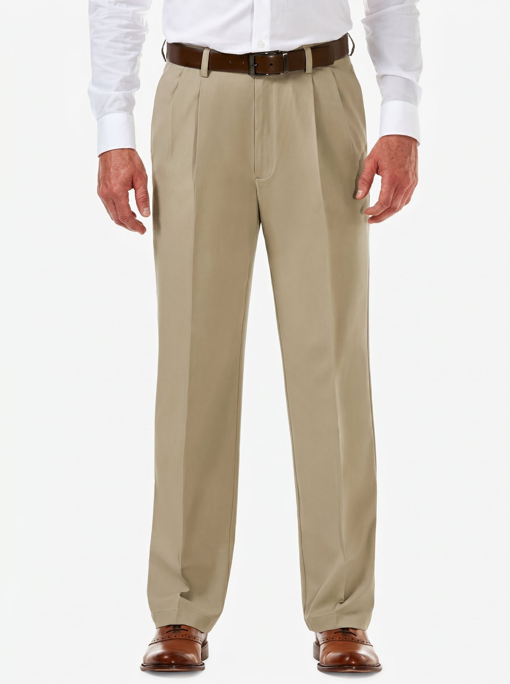 Haggar Cool 18 PRO Classic-Fit Pleated Dress Pant