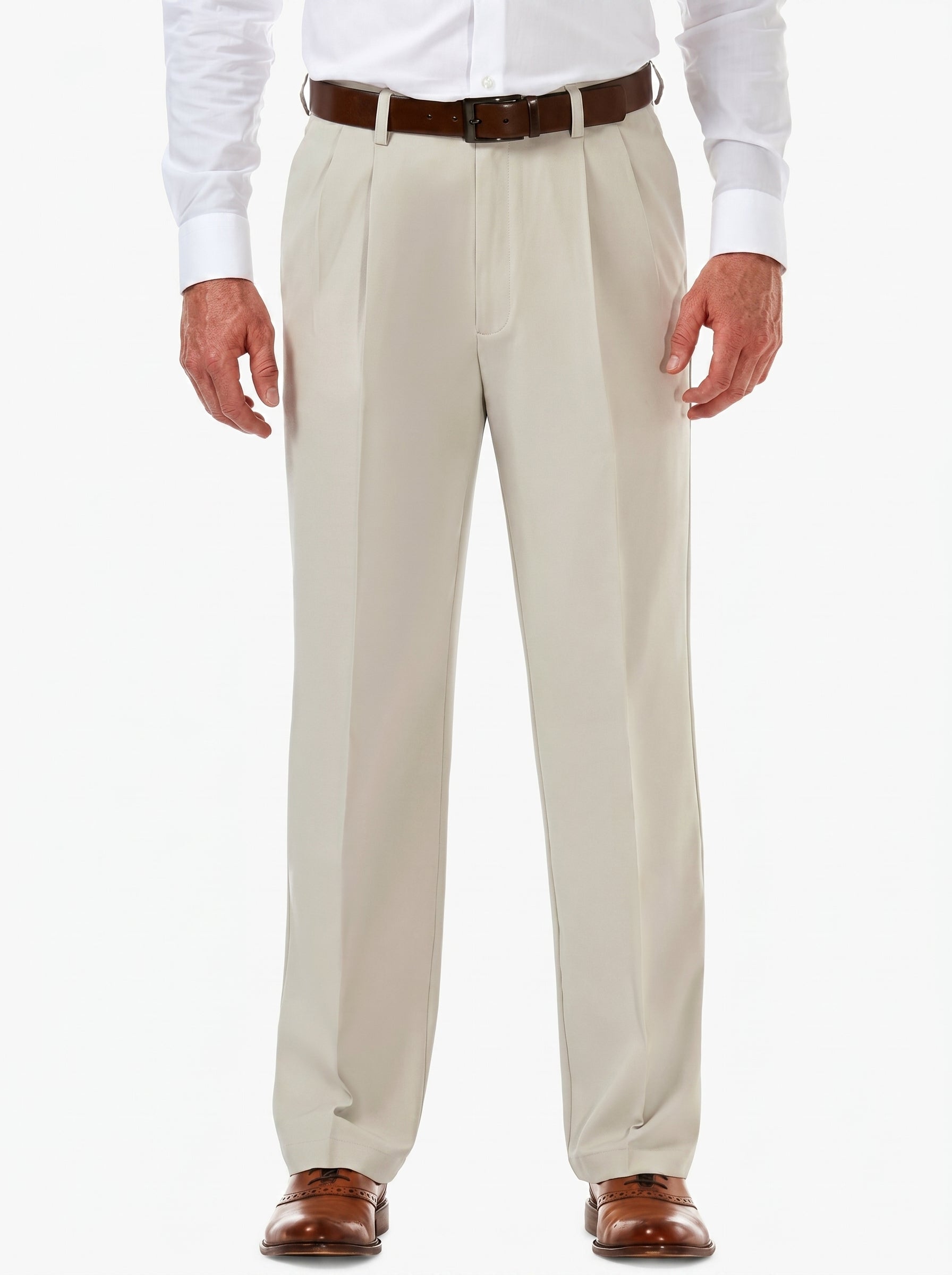 Haggar Cool 18 PRO Classic-Fit Pleated Dress Pant