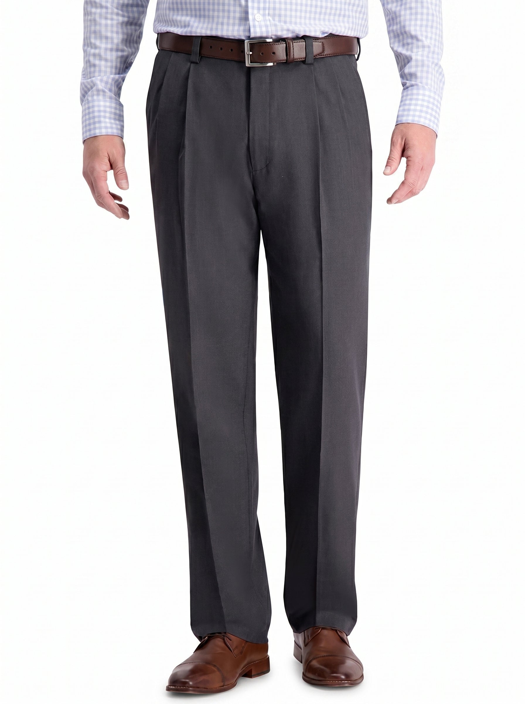 Haggar Cool 18 PRO Classic-Fit Pleated Dress Pant