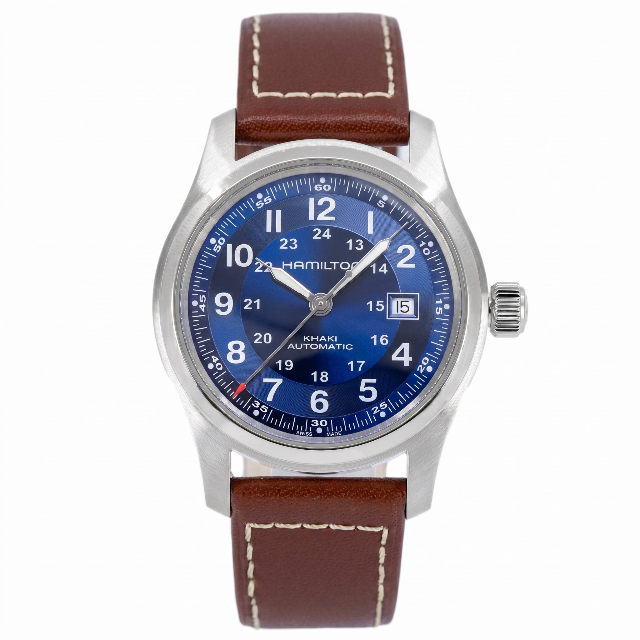 HAMILTON — Khaki Field Automatic Blue Dial Watch