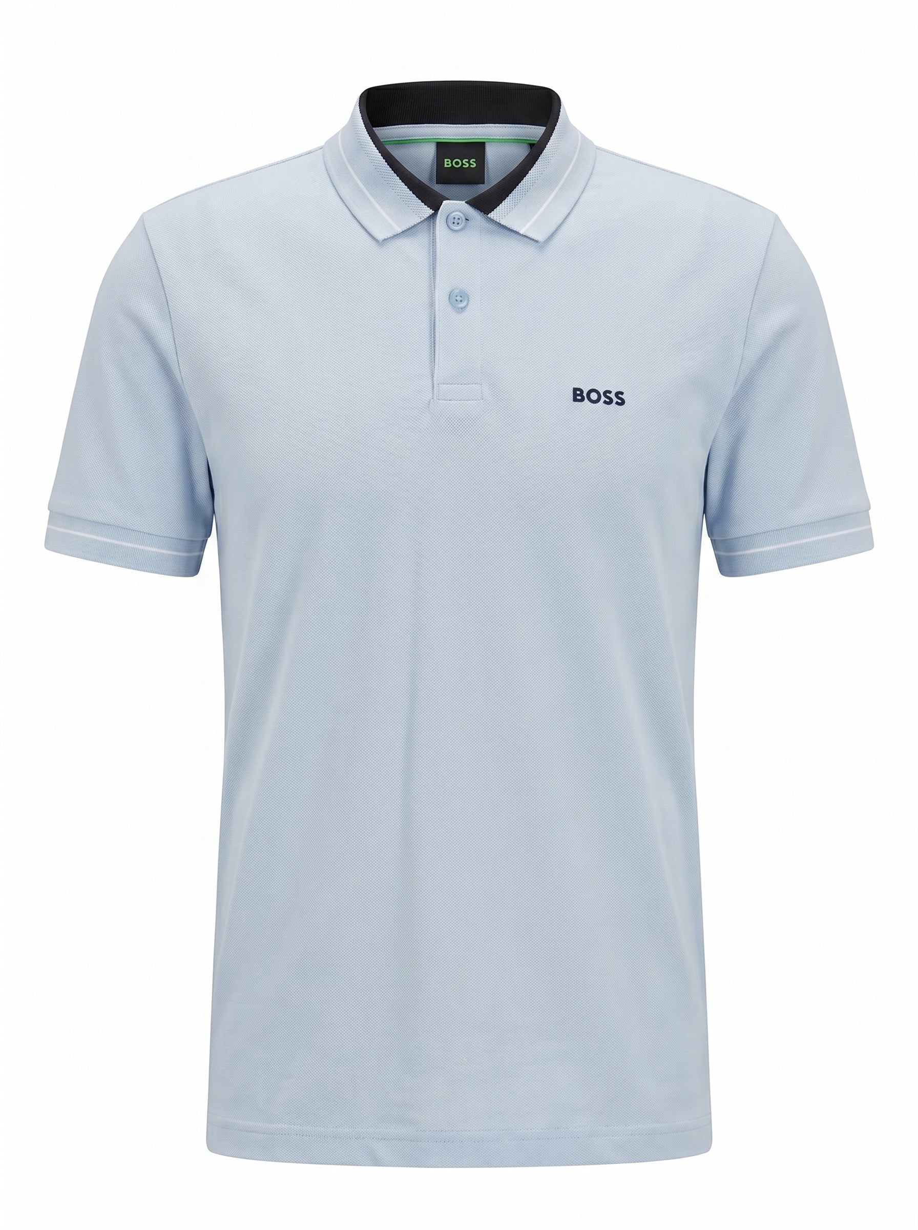BOSS BY HUGO BOSS Stretch-Cotton Stripe Trim Polo Shirt